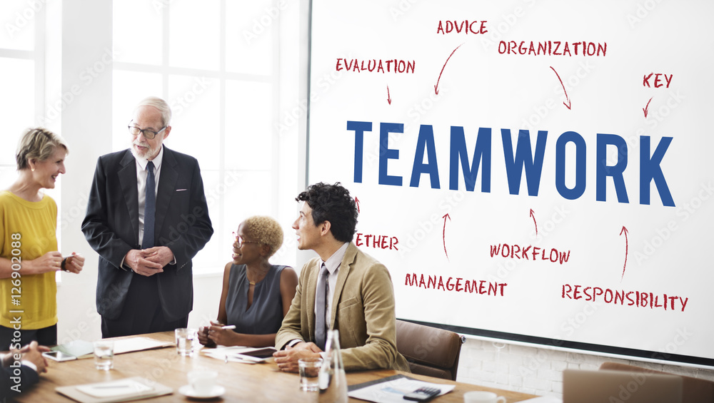 Teamwork Business Company Strategy Marketing Concept