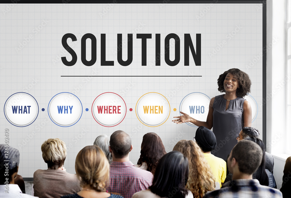 Solution Problem Solving Share Ideas Concept