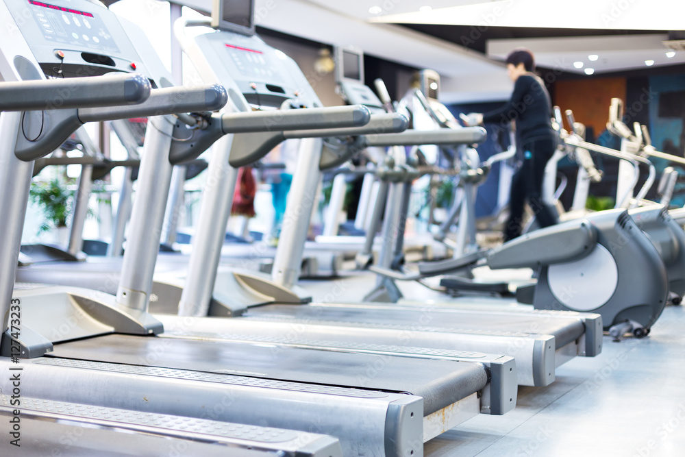 equipment in modern gym