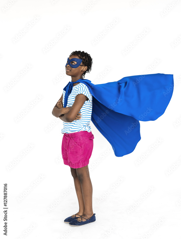 Girl Cheerful Studio Portrait Concept