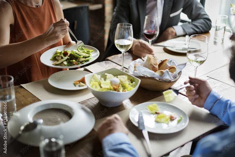 Business People Dining Together Concept