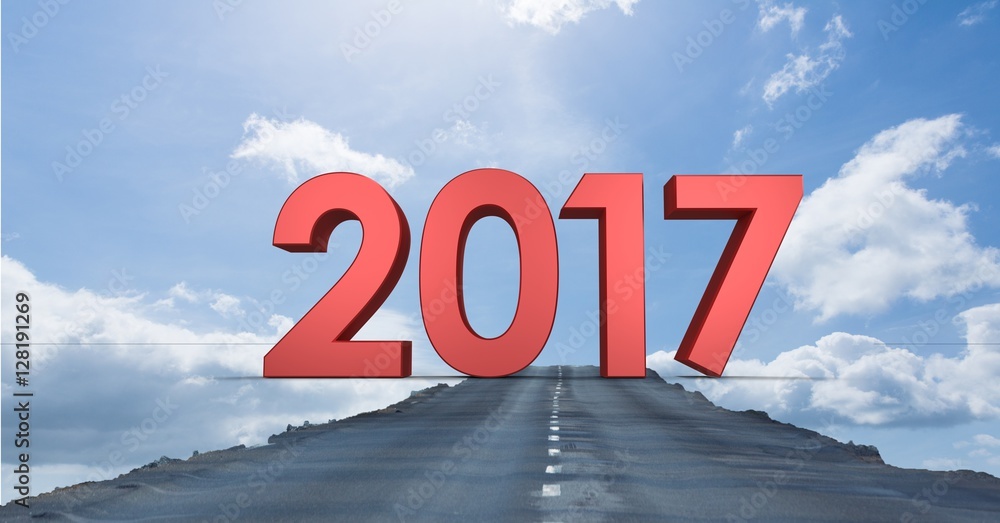 2017年针对通往天空的道路的合成图像3D