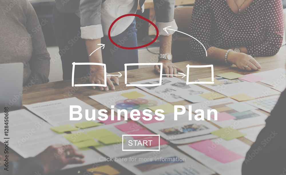 Business Plan Marketing Strategy Vision Planning Concept