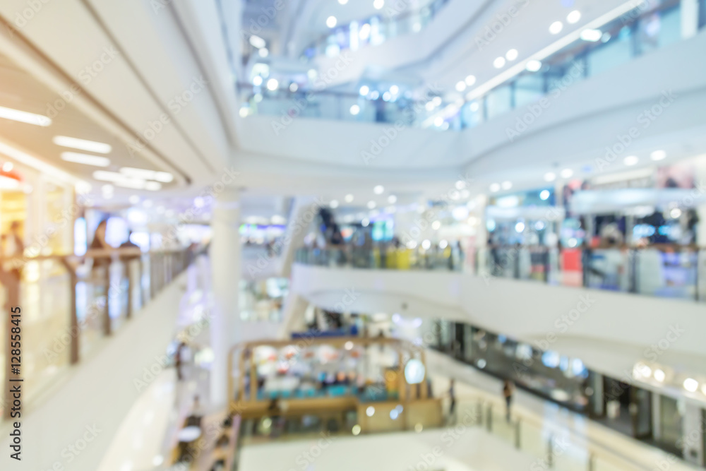 blur background image of shopping mall or department store with