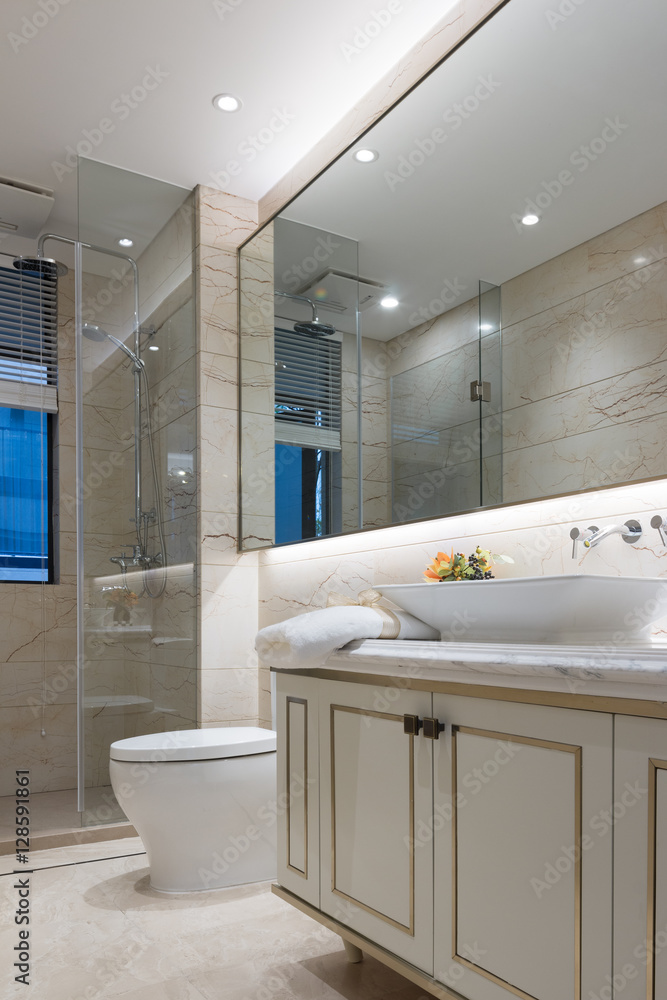 interior of modern bathroom