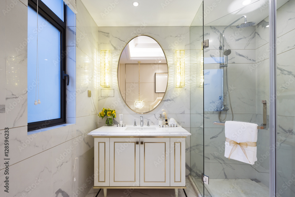 interior of modern bathroom