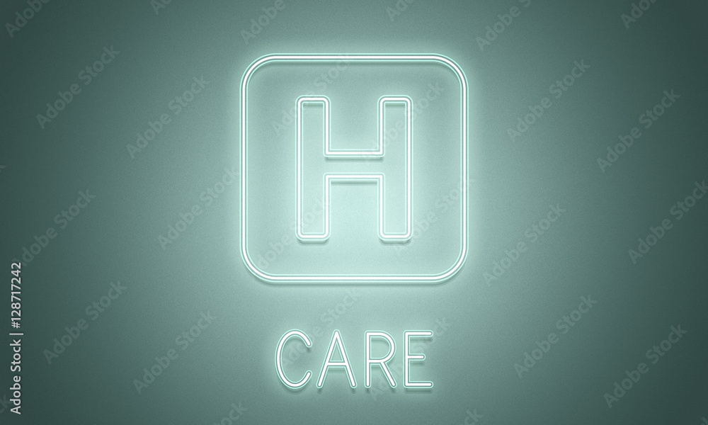 Hospital Cure Health Treatment Icon Graphic Concept