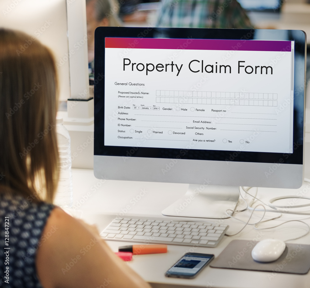 Property Release Claim Form Concept