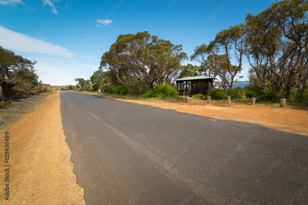 asphalt road in Walpole ,Australia .