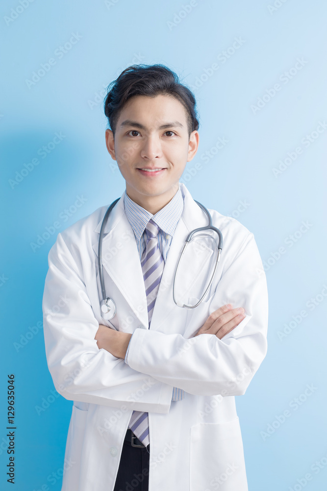 Male doctor smile to you