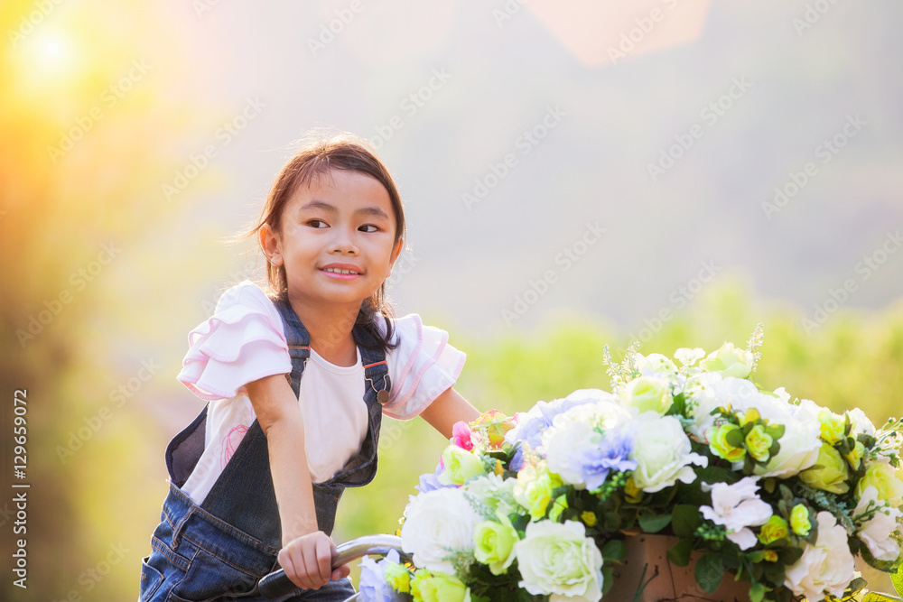 Portrait of a beautiful Asian girl