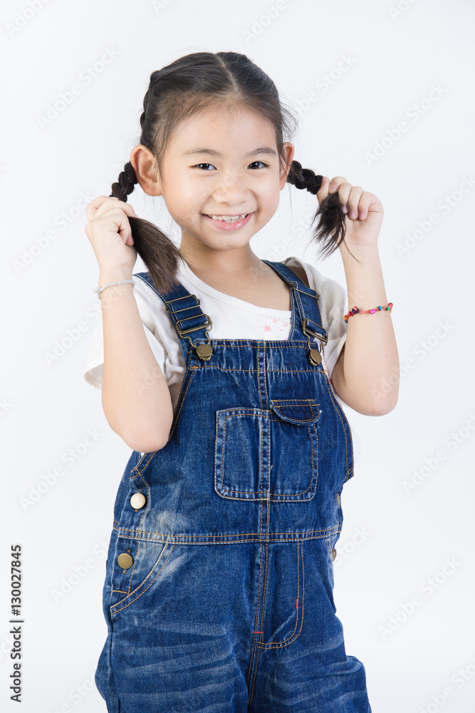 Asian girls studio portrait