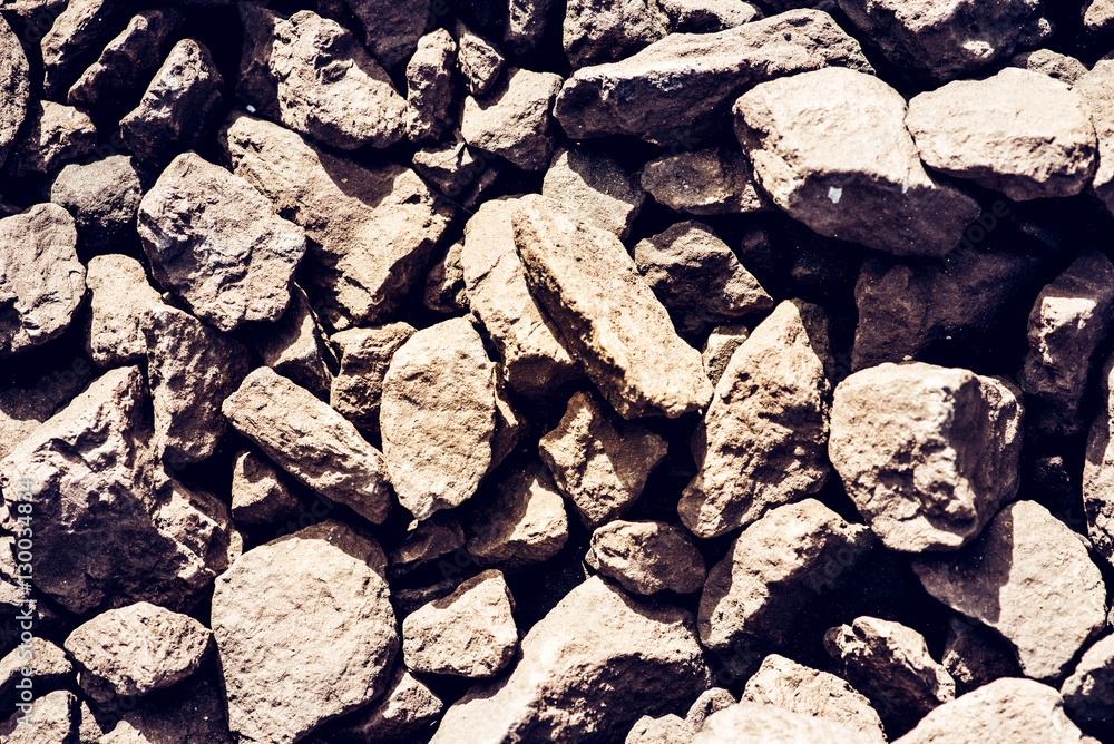 Rock texture. Stone background. Top view. with toning.