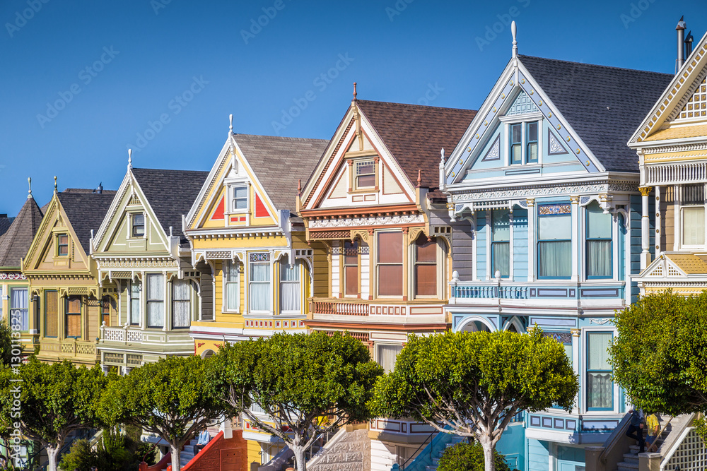 Painted Ladies at Alamo Square, San Francisco, California, USA