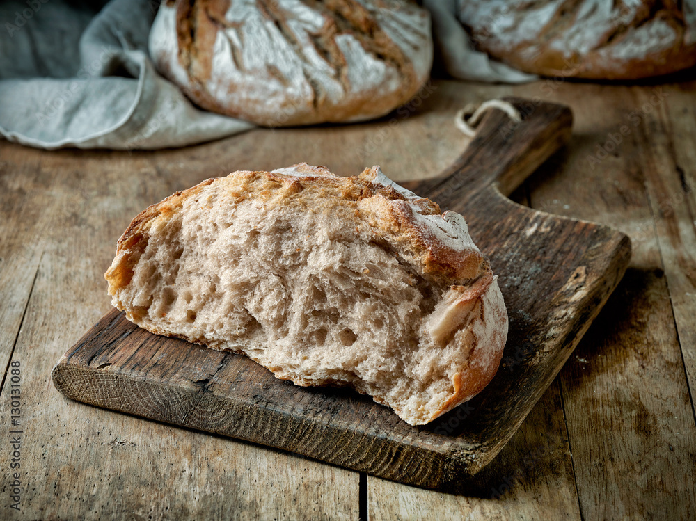 freshly baked bread