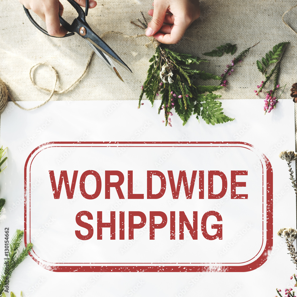 Worldwide Shipping Delivery Express Grpahic Concept