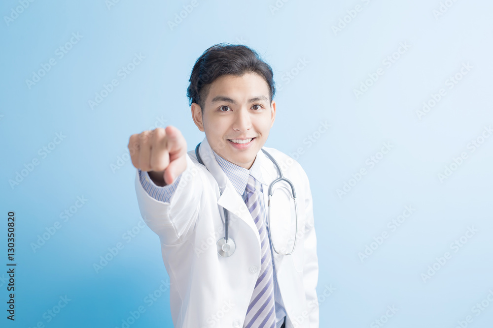 doctor show finger to you