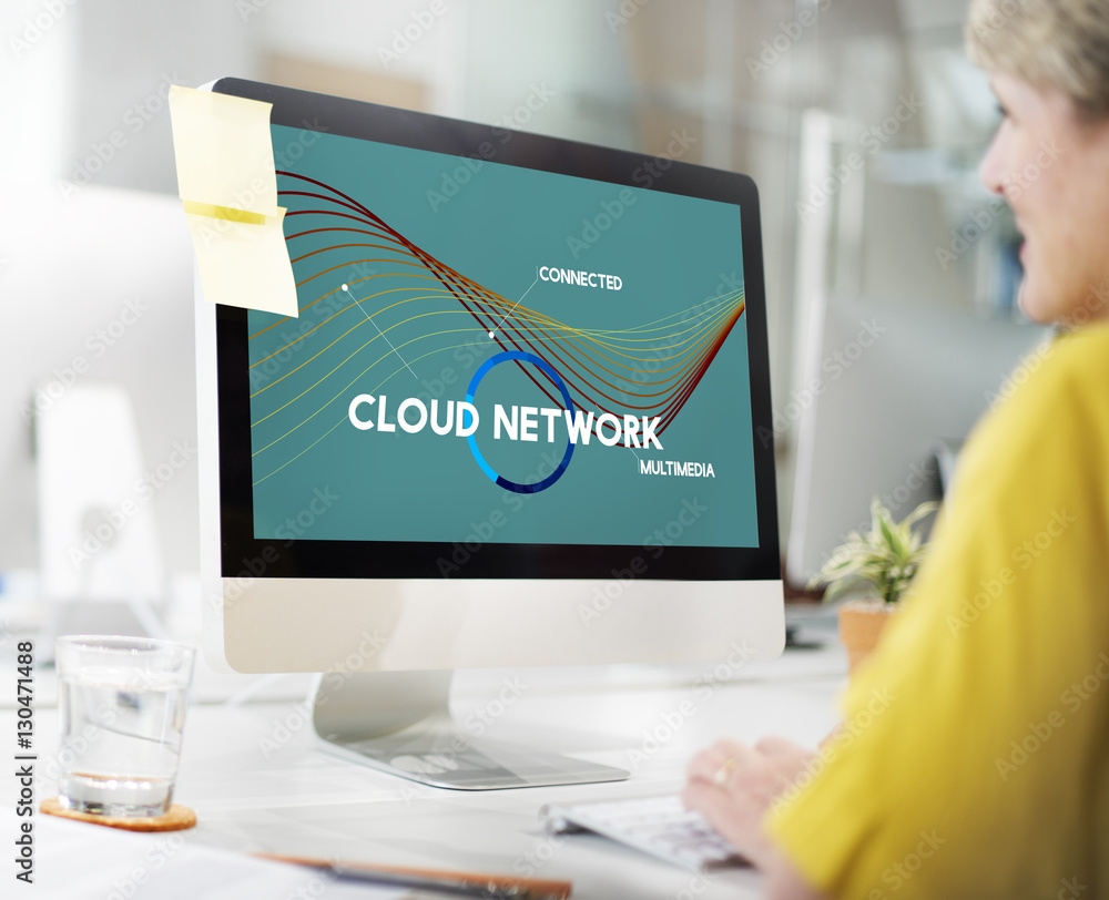 Technology Cloud Network Share Multimedia Concept