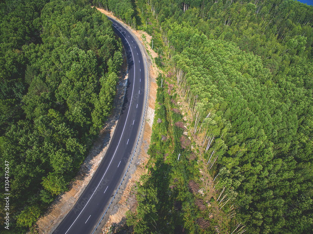 Road view from above