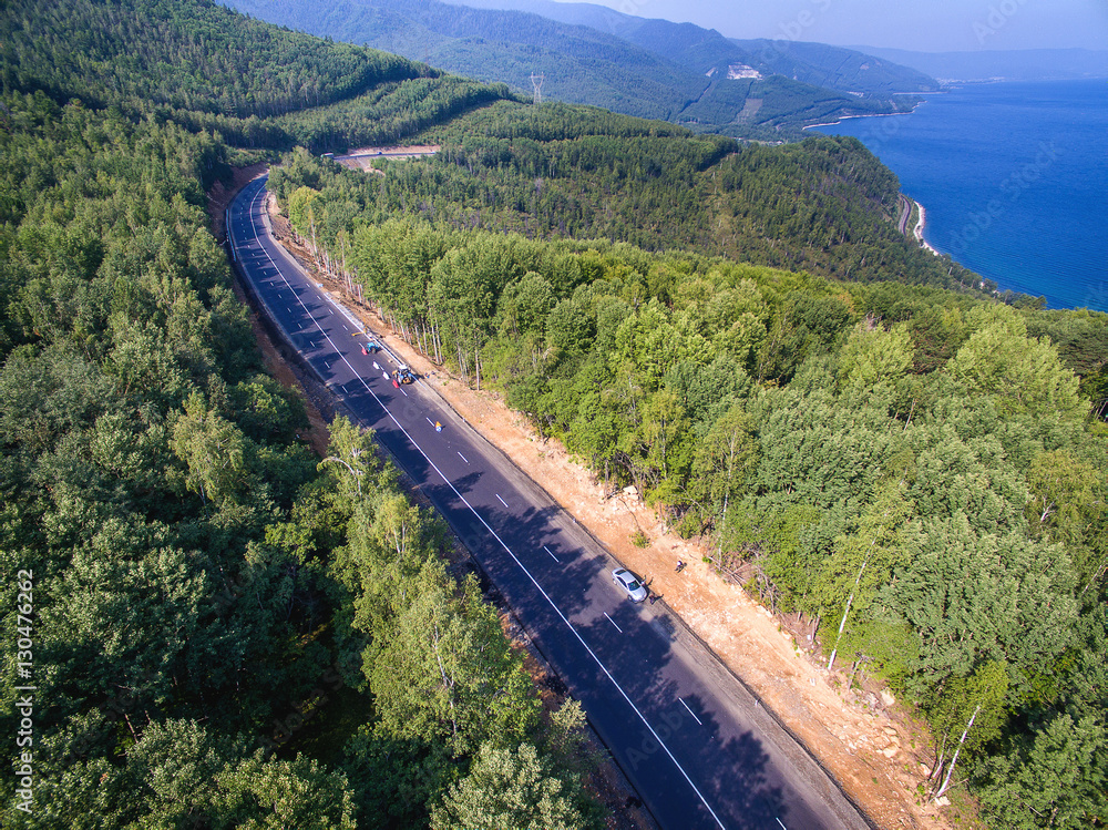 Road view from above