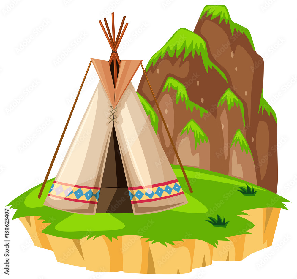 Teepee on the island