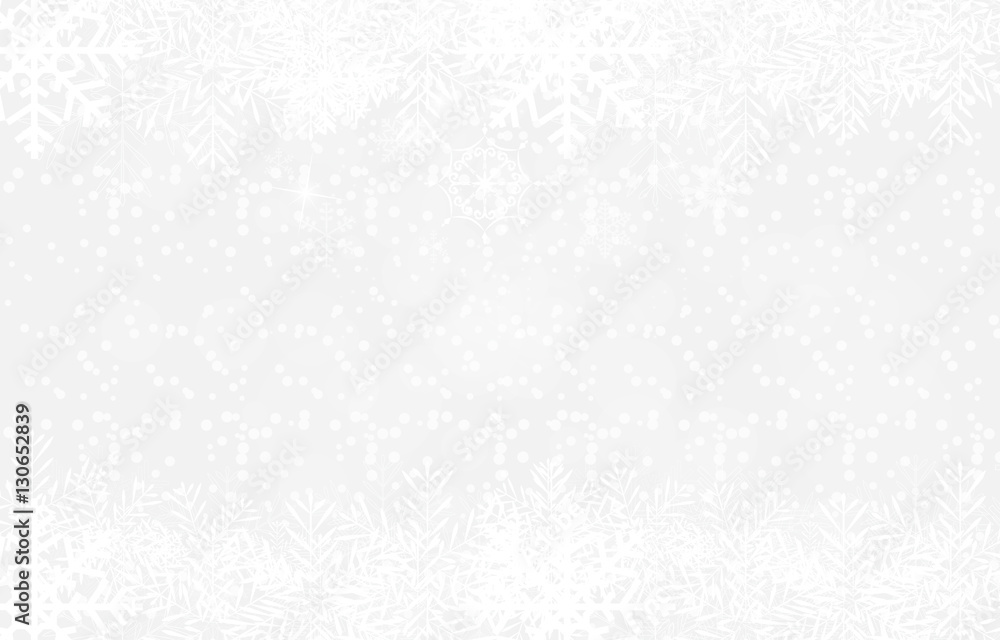 Abstract Beauty Christmas and New Year Background with Snow and 