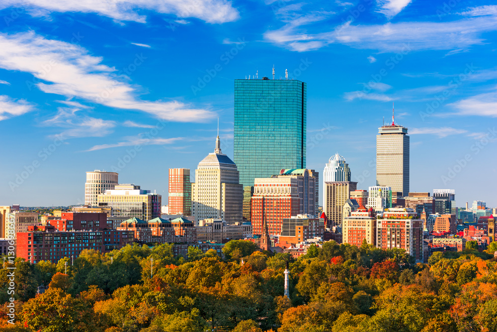 Boston, Massachusetts Skyline