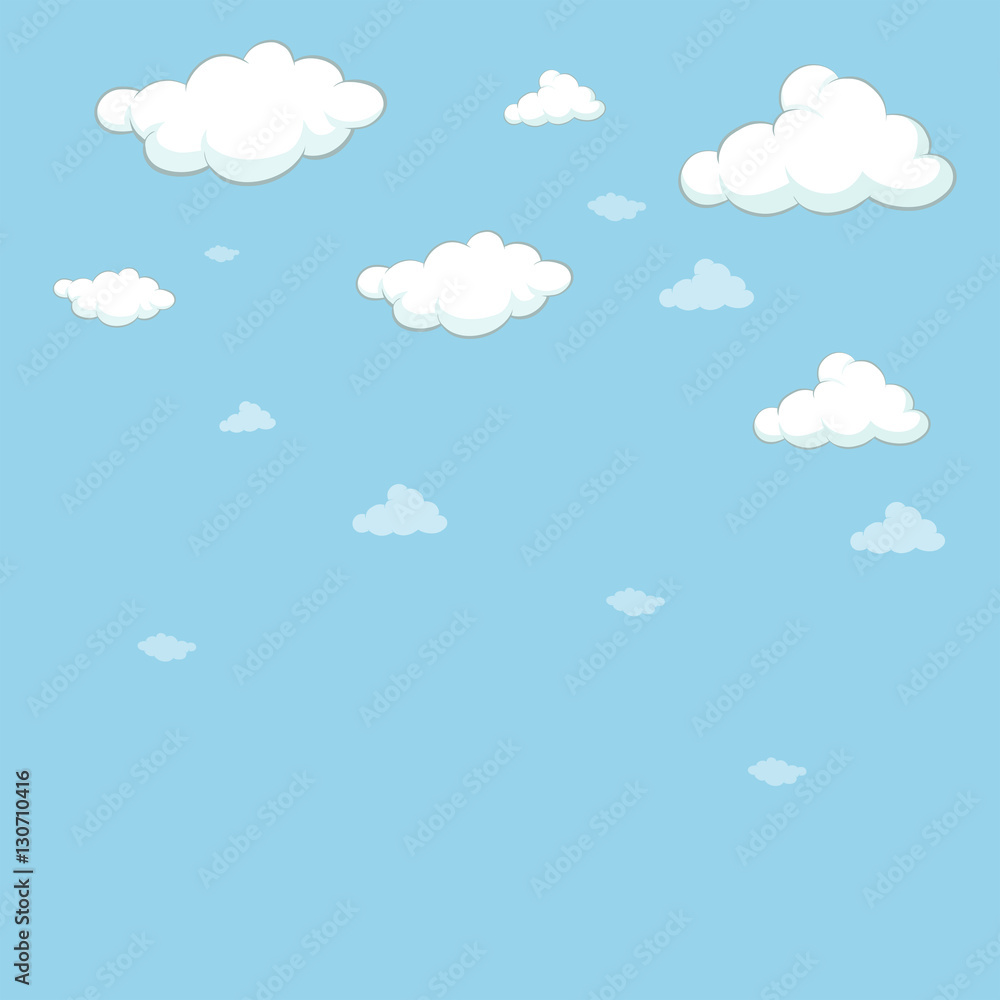 Background template with blue sky