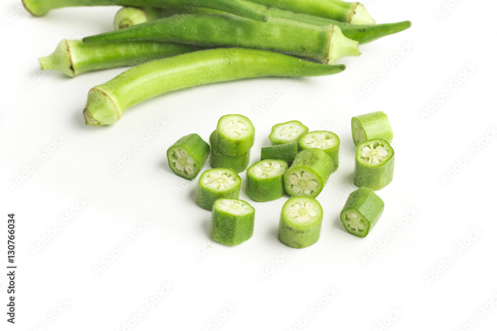 Fresh Okra Sliced