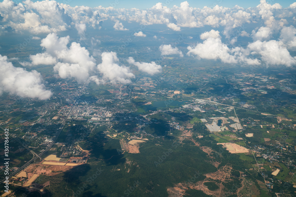 Landscape viewed from airplane