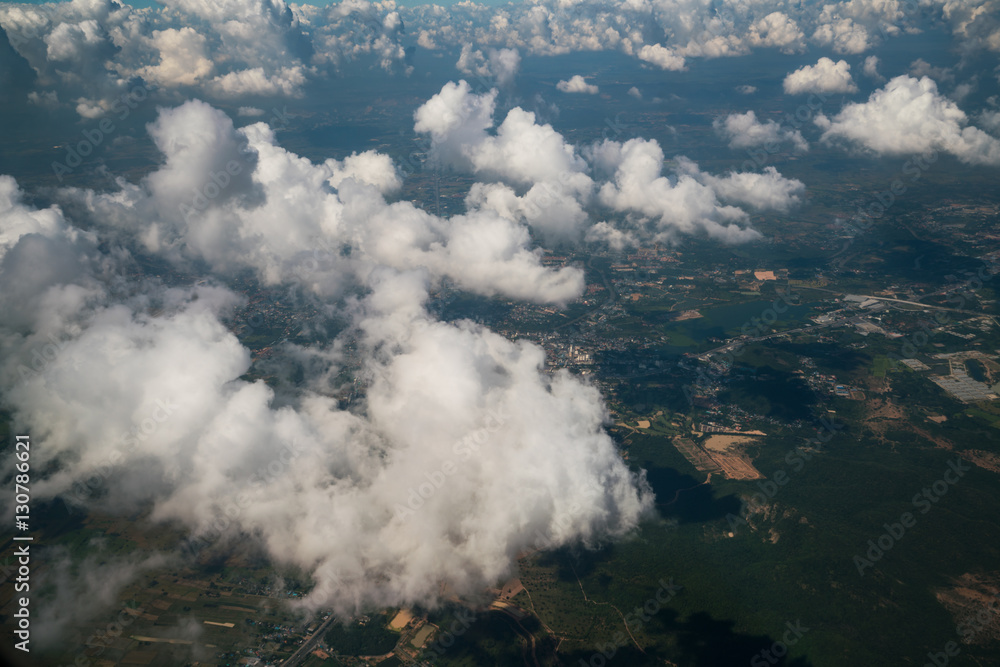 Landscape viewed from airplane