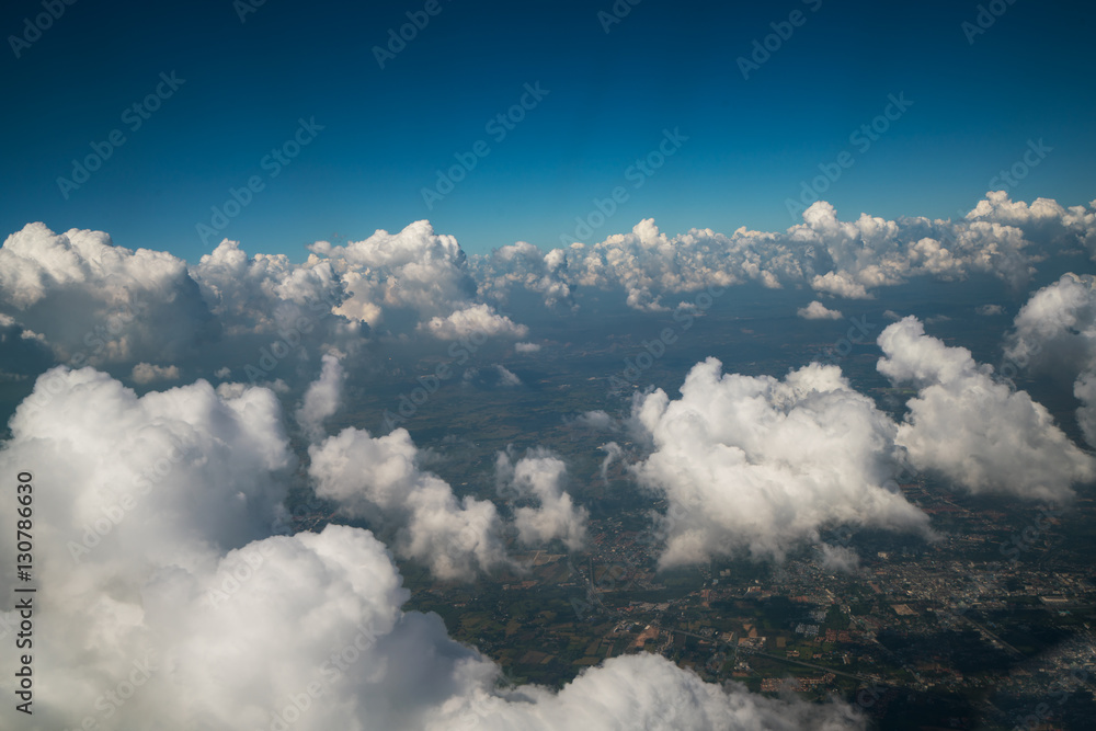 Landscape viewed from airplane