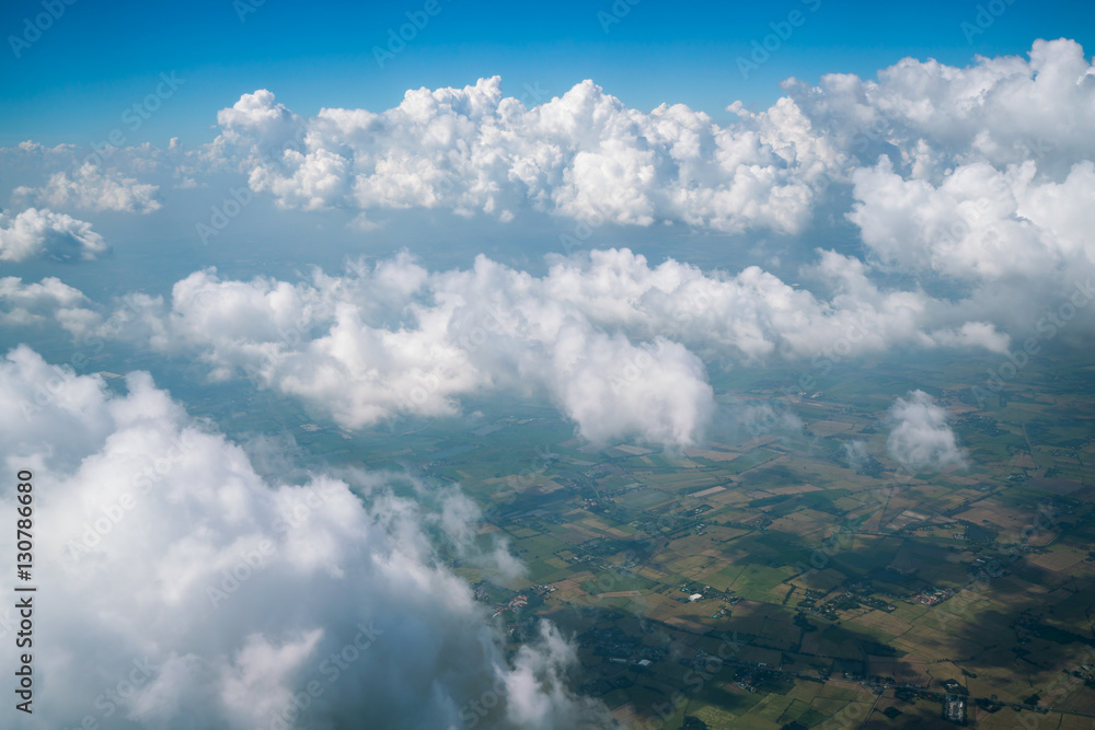 Landscape viewed from airplane