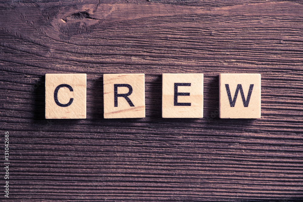 Concept of crew and team in business