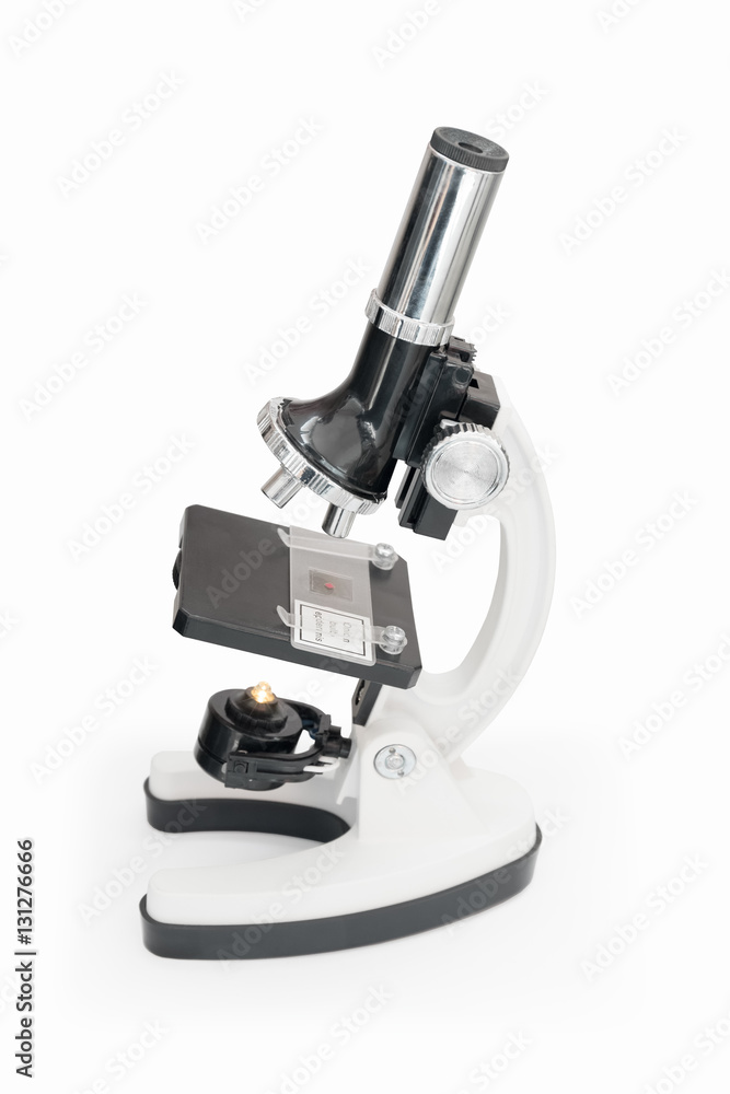 microscope isolated on white