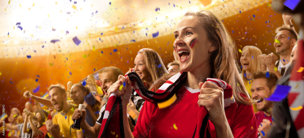 stadium soccer fans emotions portrait