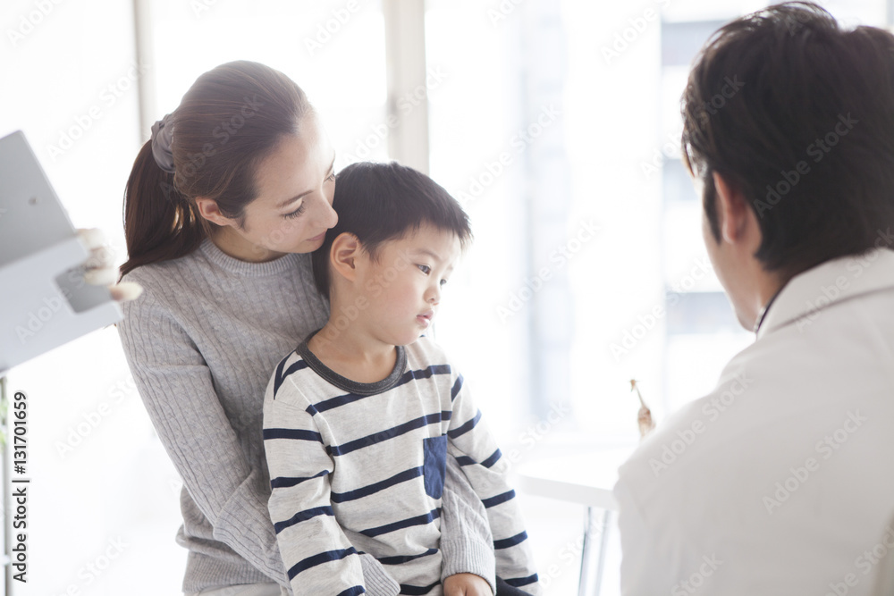 Parents and children are on regular check-ups at clinics