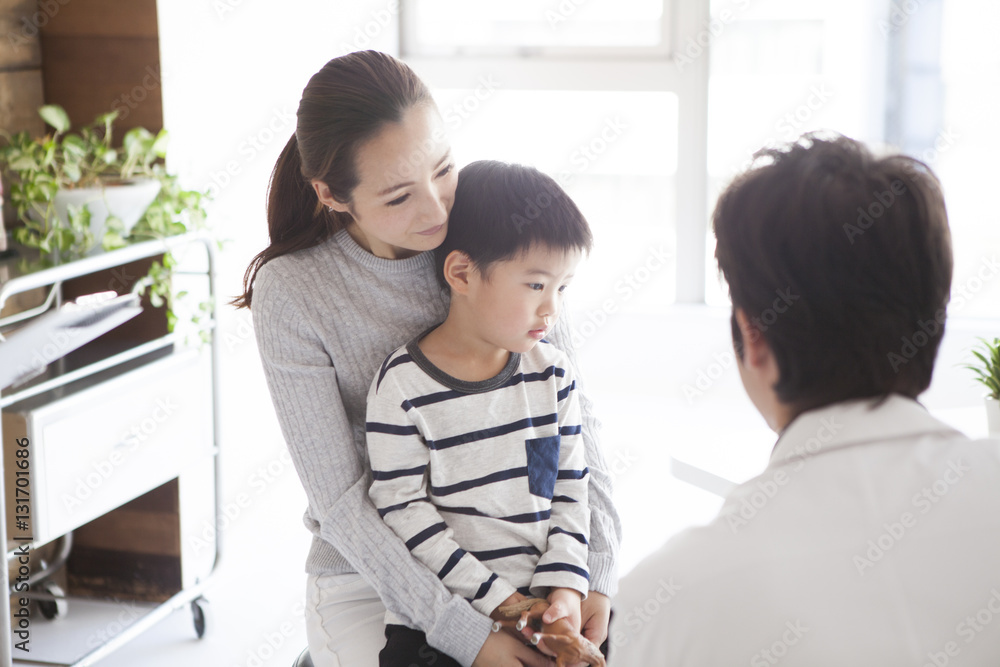 Parents and children are on regular check-ups at clinics