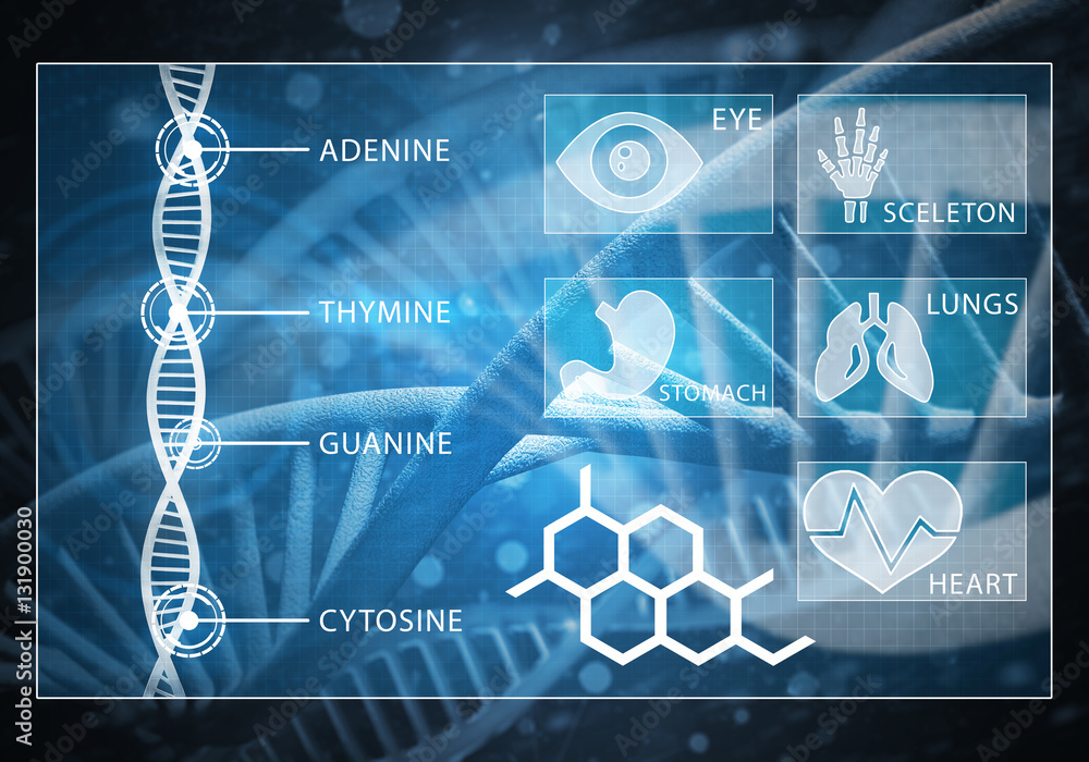 Medicine user interface, 3D rendering