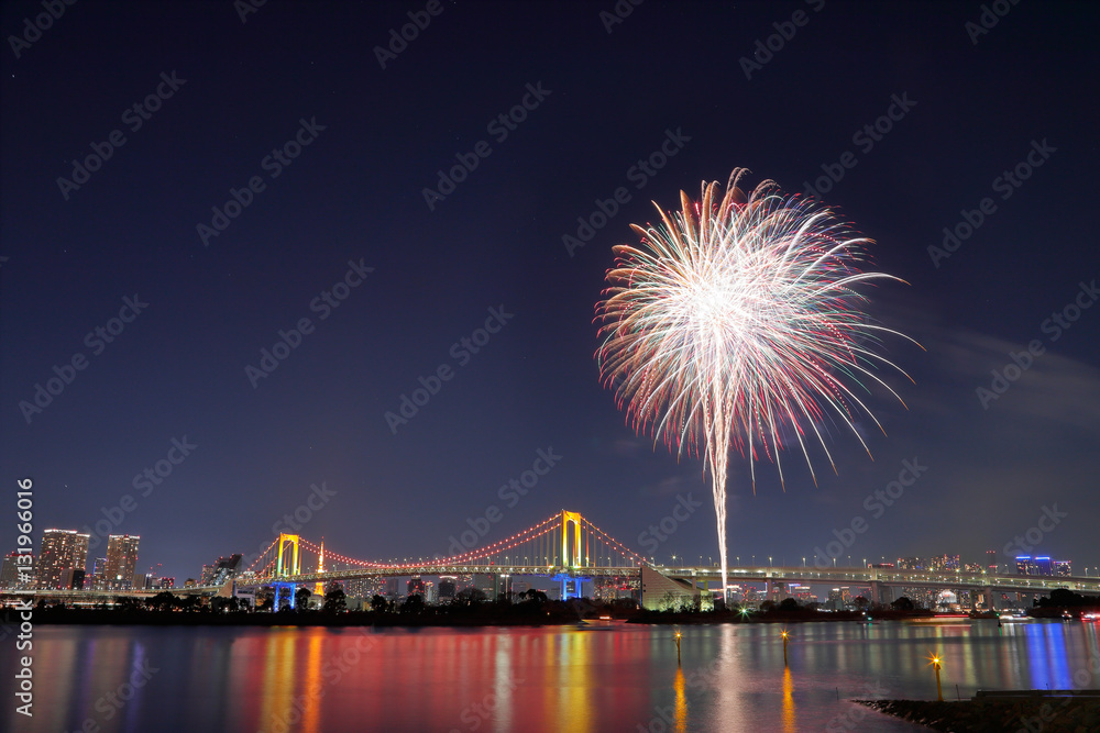 お台場の花火