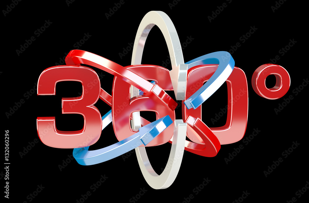 360 degree 3D render icon