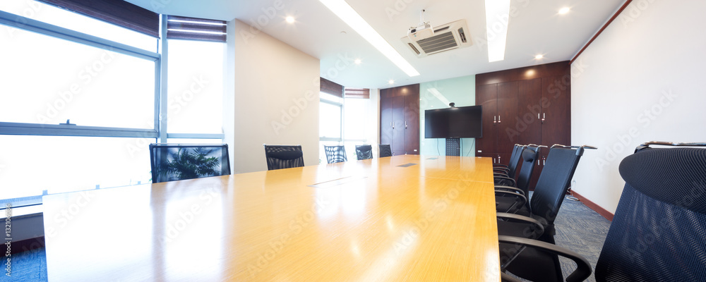 interior of modern meeting room