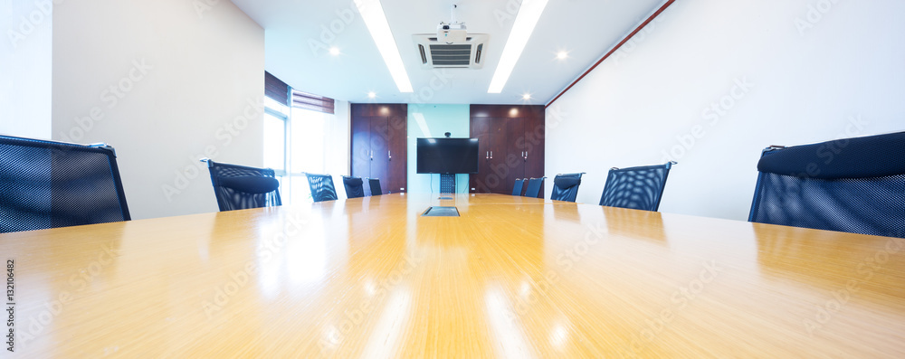 interior of modern meeting room