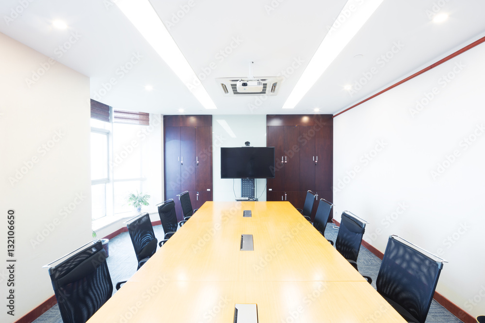 interior of modern meeting room