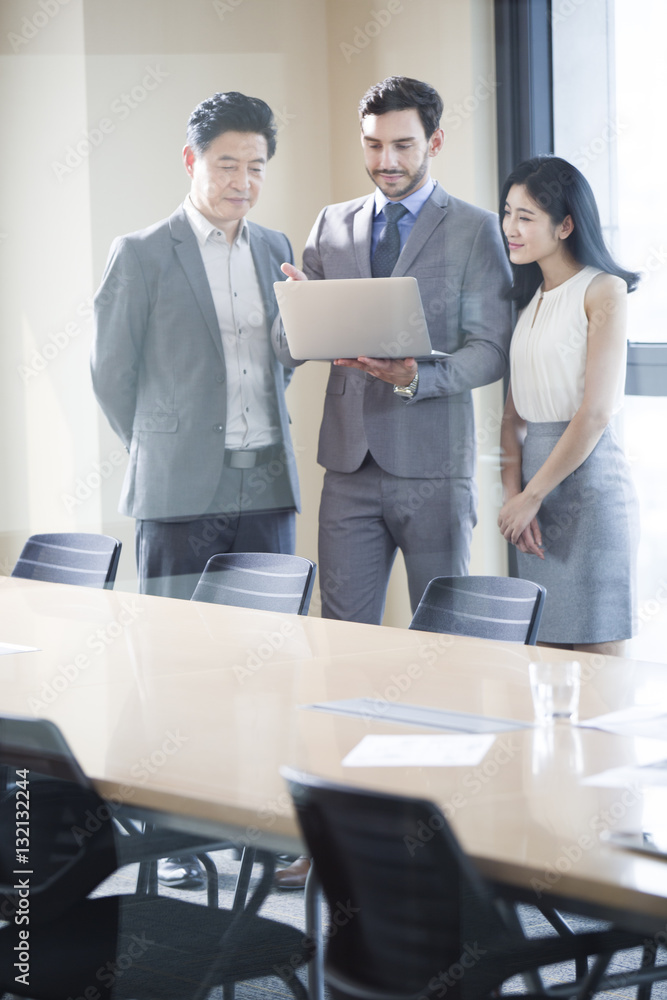 Business people talking in meeting room