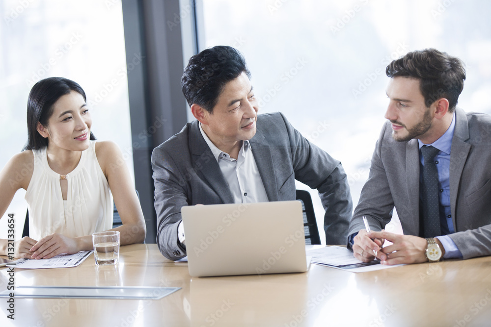 Business people talking in meeting room