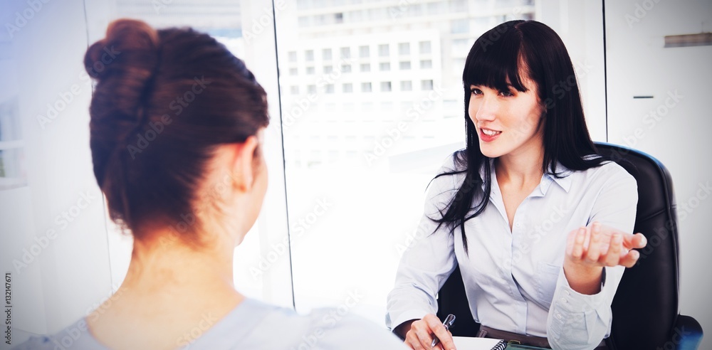 Business woman interviews a potential new employee