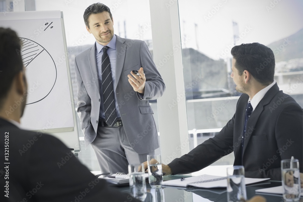 Business people in office at presentation