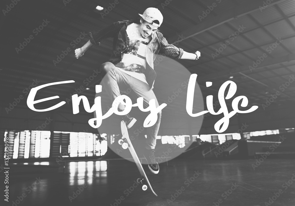 Enjoy Life Pleasure Satisfaction Happiness Concept