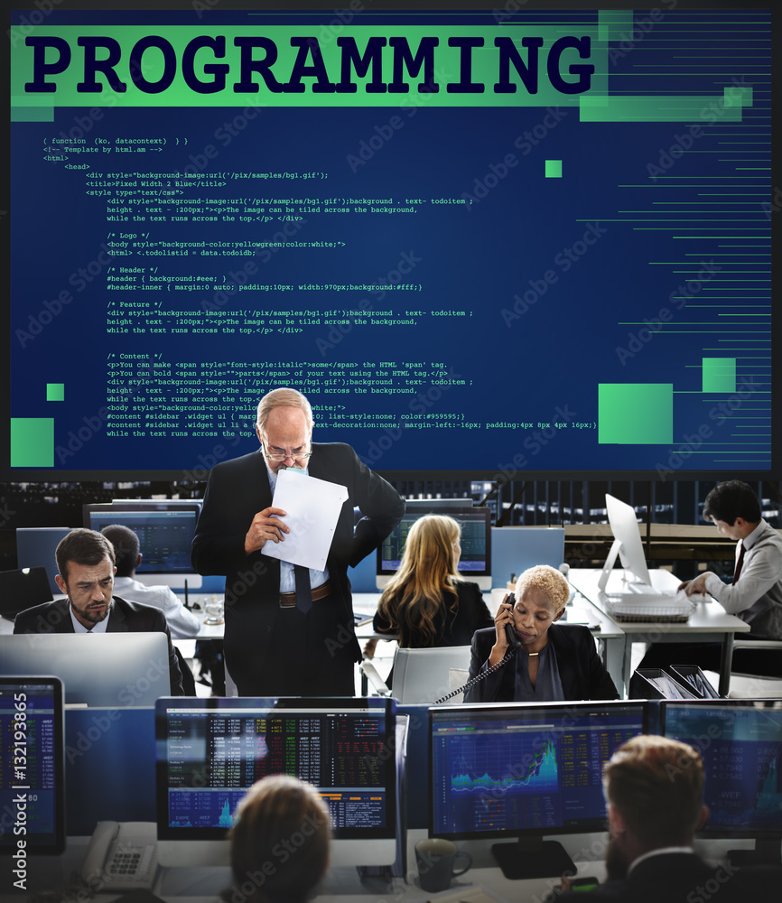 Programming Scheduling Digital Application Code Concept